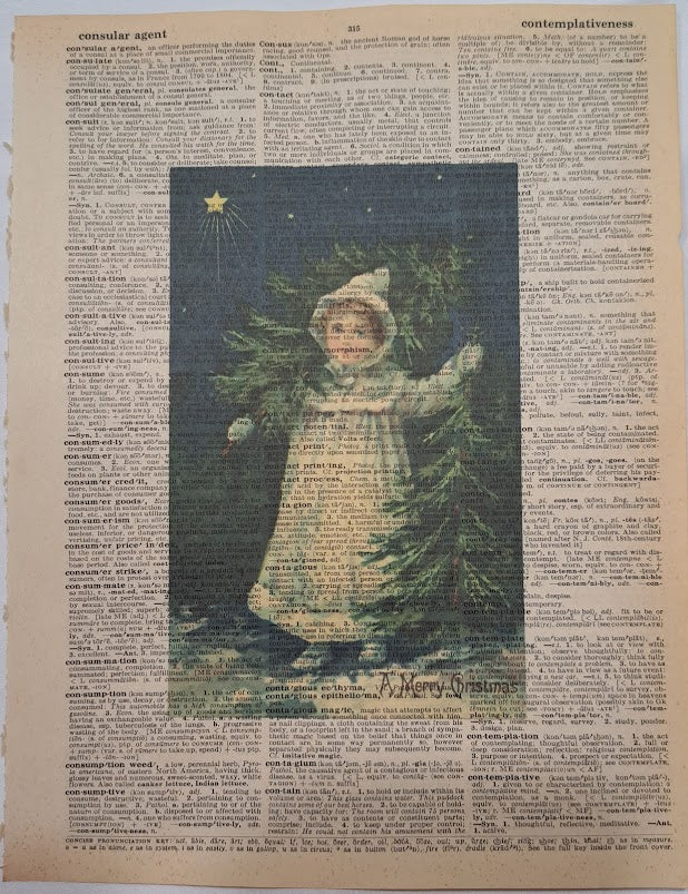 Christmas: Little Girl and Trees