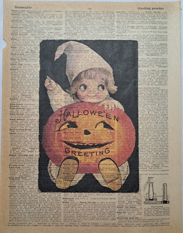 Halloween: Halloween Greeting with baby