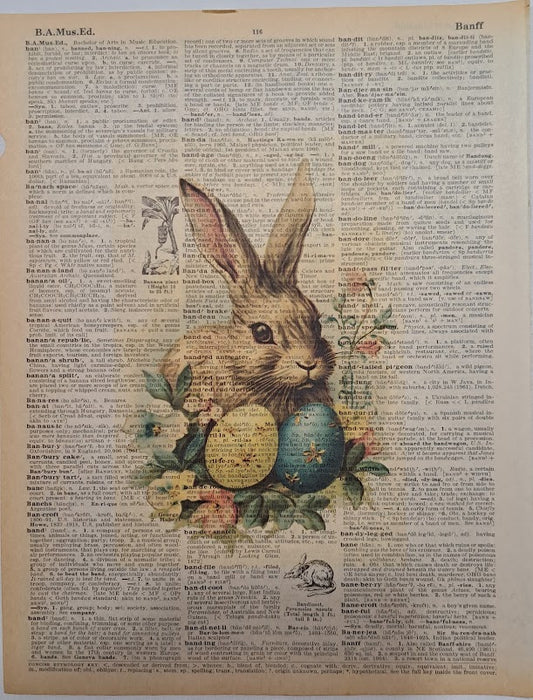 Easter: Easter Bunny with eggs