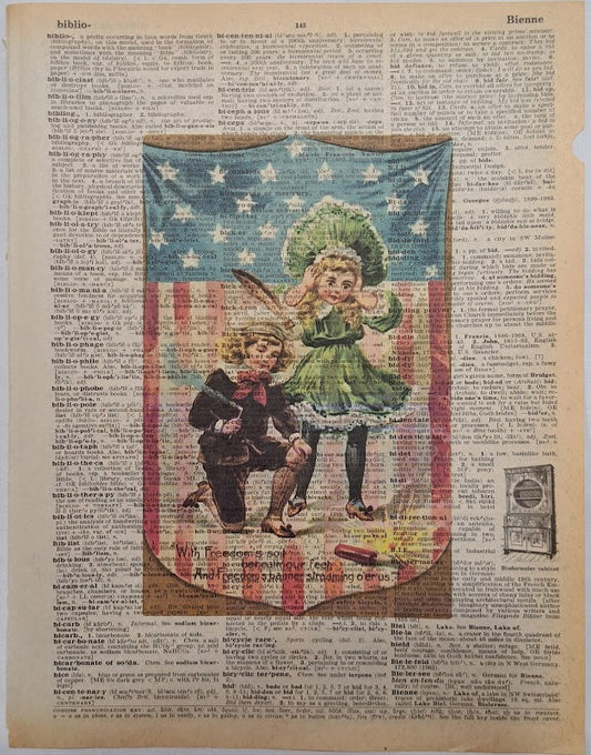 4th of July: Young Boy and Girl with Firecracker