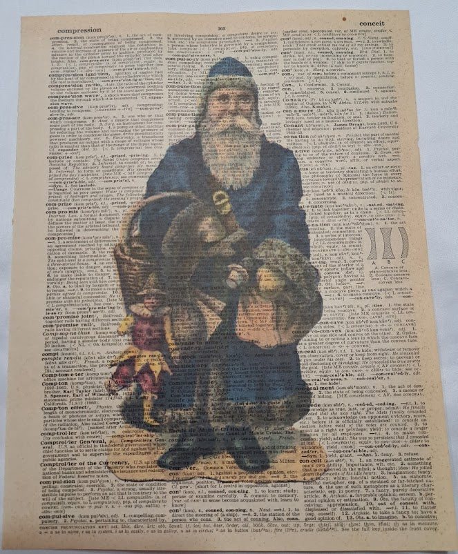 Christmas: Navy Blue Santa