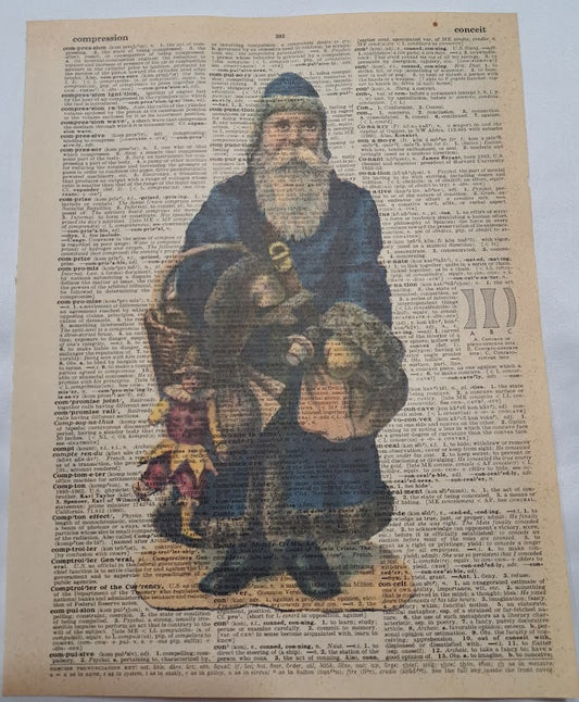 Christmas: Navy Blue Santa