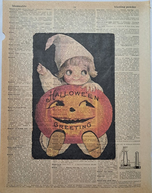 Halloween: Halloween Greeting with baby