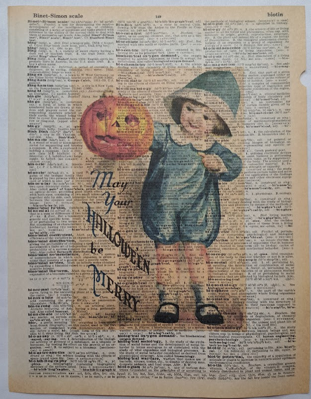 Halloween: Blue Baby with Pumpkin