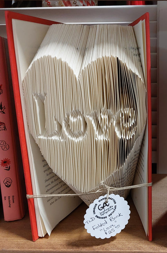 Folded Book - "Love"